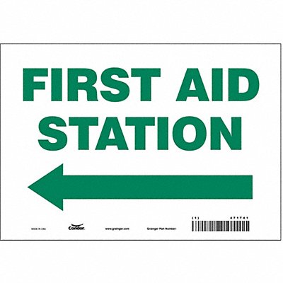 CONDOR 471T41 Safety Sign 7 in x 10 in Vinyl