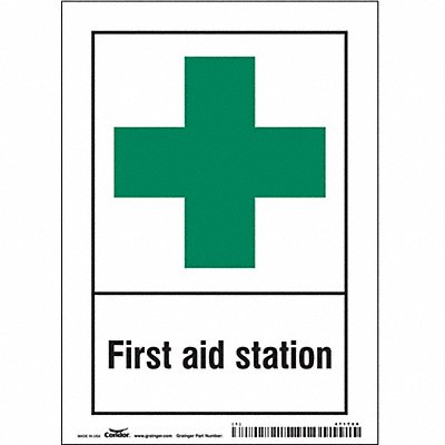 CONDOR 471T66 Safety Sign 7 in x 5 in Vinyl