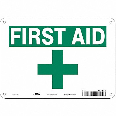 CONDOR 471V15 Safety Sign 7 in x 10 in Polyethylene