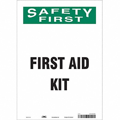 CONDOR 471V25 Safety Sign 14 in x 10 in Vinyl