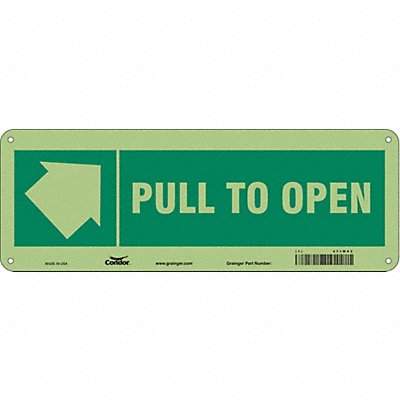CONDOR 471W62 Safety Sign 5 in x 14 in Polyethylene