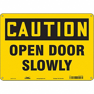 CONDOR 471X16 J6963 Safety Sign 10 in x 14 in Aluminum