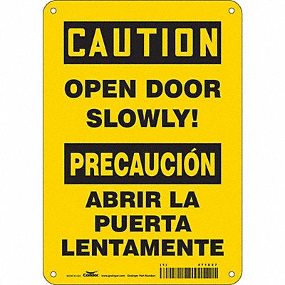 CONDOR 471X27 Safety Sign 10 in x 7 in Polyethylene