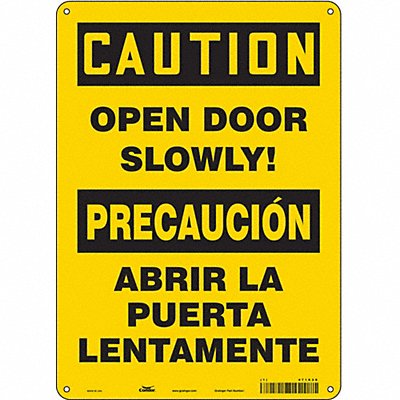 CONDOR 471X28 Safety Sign 14 in x 10 in Polyethylene