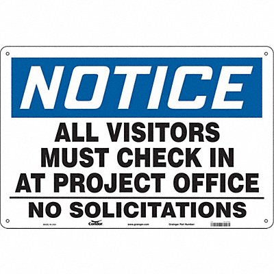 CONDOR 472F03 Safety Sign 24 in x 36 in Polyethylene