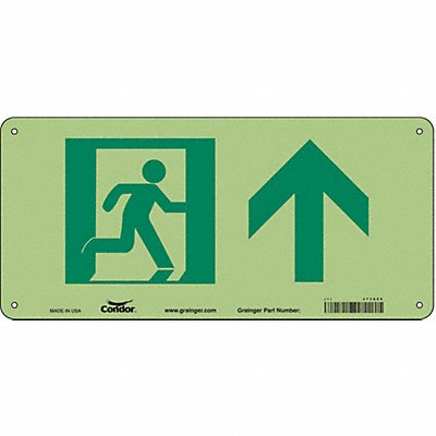 CONDOR 473A89 Safety Sign 7 in x 15 in Aluminum