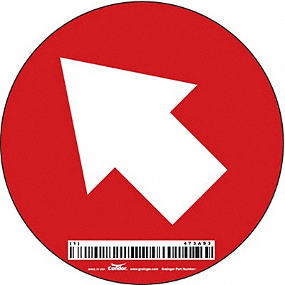 CONDOR 473A93 Safety Sign 4 in x 4 in Vinyl