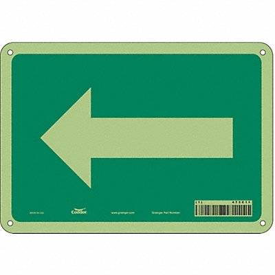 CONDOR 473C11 Safety Sign 7 in x 10 in Polyethylene