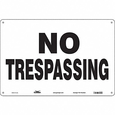 CONDOR 473H50 Safety Sign 24 in x 36 in Polyethylene