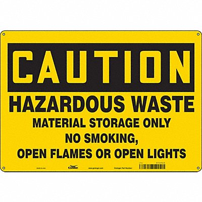 CONDOR 473P34 Safety Sign 14 inx20 in Polyethylene
