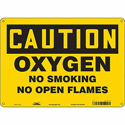 CONDOR 473P73 J8413 Safety Sign 10 inx14 in Polyethylene