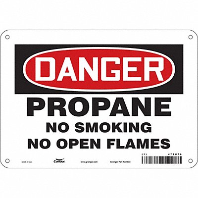 CONDOR 473U76 Safety Sign 7 inx10 in Polyethylene