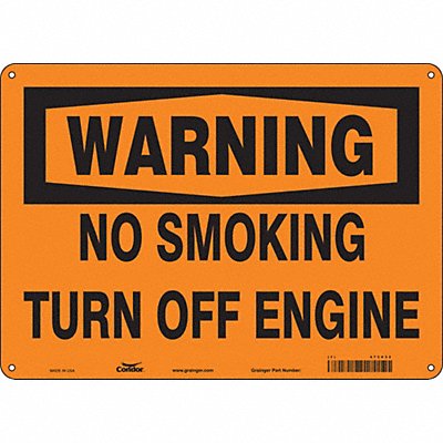 CONDOR 473V32 Safety Sign 10 inx14 in Aluminum