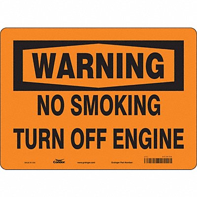 CONDOR 473V36 Safety Sign 10 inx14 in Vinyl