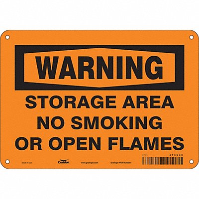 CONDOR 473V49 Safety Sign 5 inx7 in Vinyl