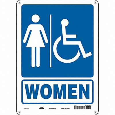 CONDOR 473Y01 Safety Sign 14 in x 10 in Aluminum
