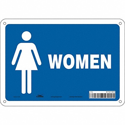 CONDOR 473Y09 Safety Sign 7 in x 10 in Polyethylene