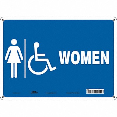 CONDOR 473Y14 Safety Sign 10 in x 14 in Aluminum
