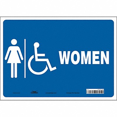 CONDOR 473Y18 Safety Sign 10 in x 14 in Vinyl