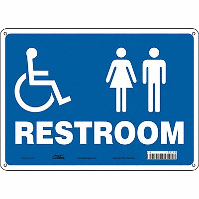 CONDOR 473Y48 Safety Sign 10 in x 14 in Aluminum