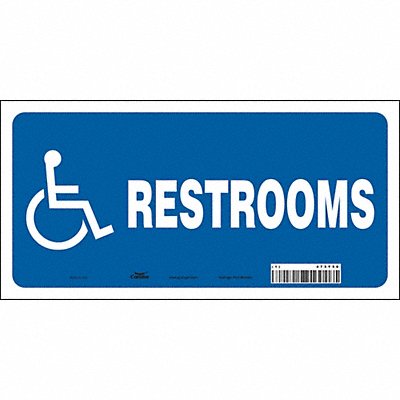 CONDOR 473Y56 Safety Sign 6 in x 12 in Vinyl