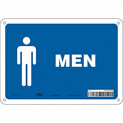 CONDOR 473Y97 Safety Sign 7 in x 10 in Aluminum