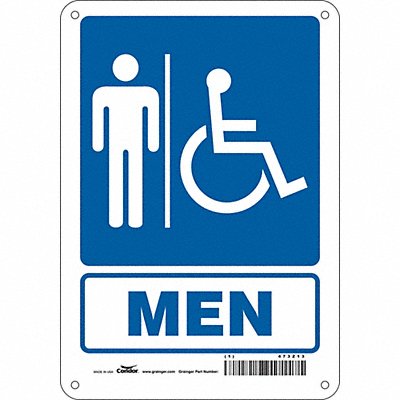 CONDOR 473Z13 Safety Sign 10 in x 7 in Polyethylene