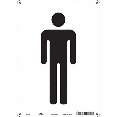 CONDOR 473Z21 Safety Sign 14 in x 10 in Aluminum
