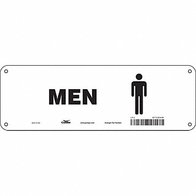 CONDOR 473Z40 Safety Sign 4 in x 12 in Polyethylene