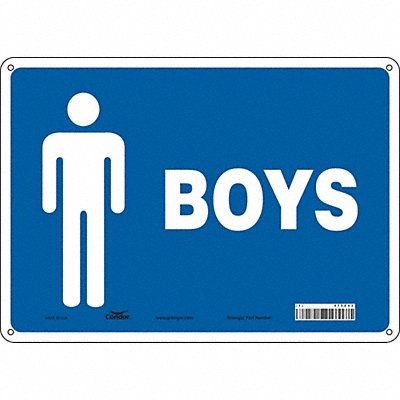 CONDOR 473Z43 Safety Sign 10 in x 14 in Aluminum
