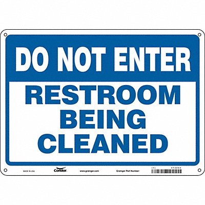 CONDOR 473Z63 Safety Sign 10 in x 14 in Polyethylene