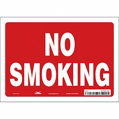 CONDOR 474C76 J7013 Safety Sign 5 inx7 in Vinyl