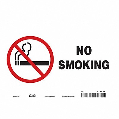 CONDOR 474C88 Safety Sign 7 inx10 in Vinyl