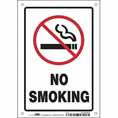CONDOR 474D06 J7014 Safety Sign 10 inx7 in Polyethylene