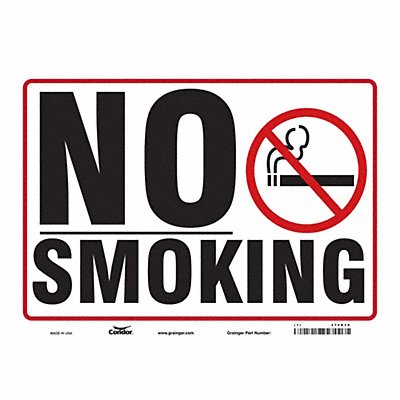 CONDOR 474D30 Safety Sign 10 inx14 in Vinyl
