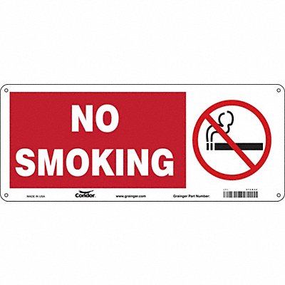 CONDOR 474D32 Safety Sign 7 in x 17 in Aluminum