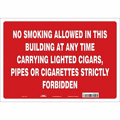CONDOR 474F31 Safety Sign 14 in x 20 in Vinyl