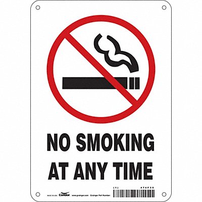 CONDOR 474F35 Safety Sign 10 in x 7 in Polyethylene