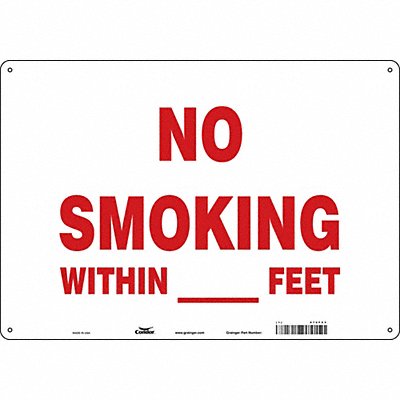 CONDOR 474F53 J7017 Safety Sign 14 inx20 in Polyethylene