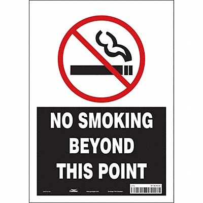 CONDOR 474F93 Safety Sign 14 inx10 in Vinyl
