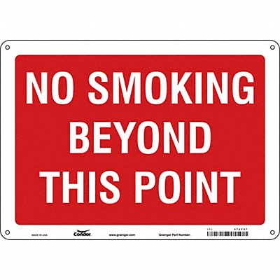 CONDOR 474F97 Safety Sign 10 inx14 in Polyethylene