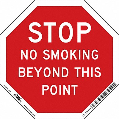 CONDOR 474G05 Safety Sign 6 inx6 in Vinyl