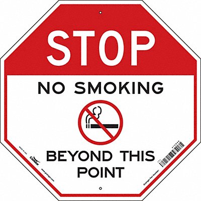 CONDOR 474G08 Safety Sign 24 in x 24 in Aluminum