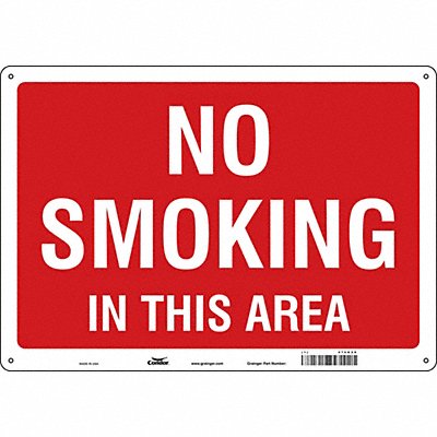 CONDOR 474G28 Safety Sign 14 in x 20 in Polyethylene