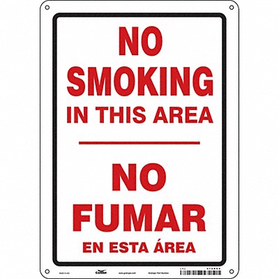 CONDOR 474G64 Safety Sign 14 inx10 in Aluminum