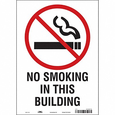 CONDOR 474G74 Safety Sign 14 inx10 in Vinyl