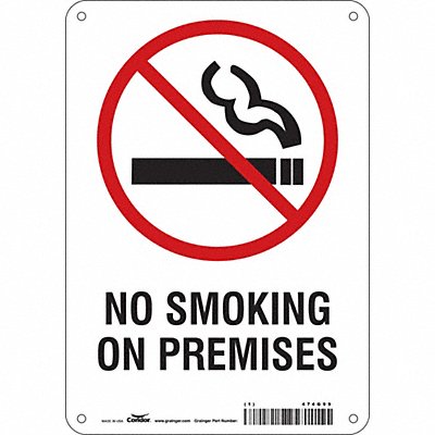 CONDOR 474G99 Safety Sign 10 inx7 in Aluminum