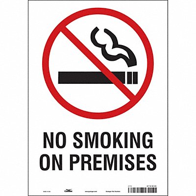 CONDOR 474H06 Safety Sign 14 inx10 in Vinyl