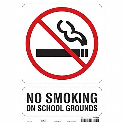 CONDOR 474H18 Safety Sign 14 inx10 in Vinyl