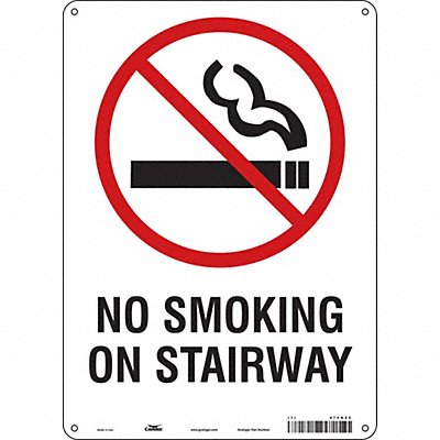 CONDOR 474H24 Safety Sign 14 in x 10 in Vinyl